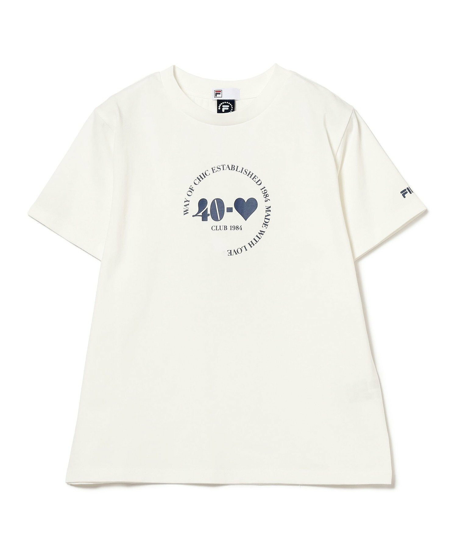 FILA * Ray BEAMS / 別注 40-LOVE Tシャツ